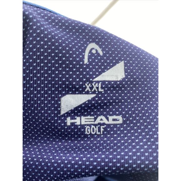 🔴 HEAD GOLF Men's Lotte Polo Shirt 💥💥Blue XXL - Picture 7 of 7